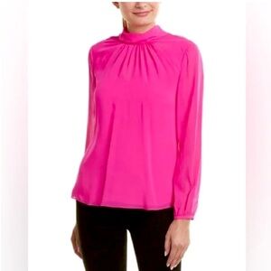 Ted Baker Semi Sheer Silk Blouse Size 2